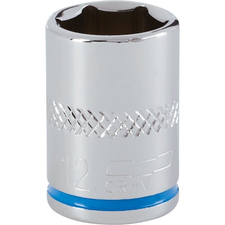 Channellock 1/4 In. Drive 12 mm 6-Point Shallow Metric Socket 398179